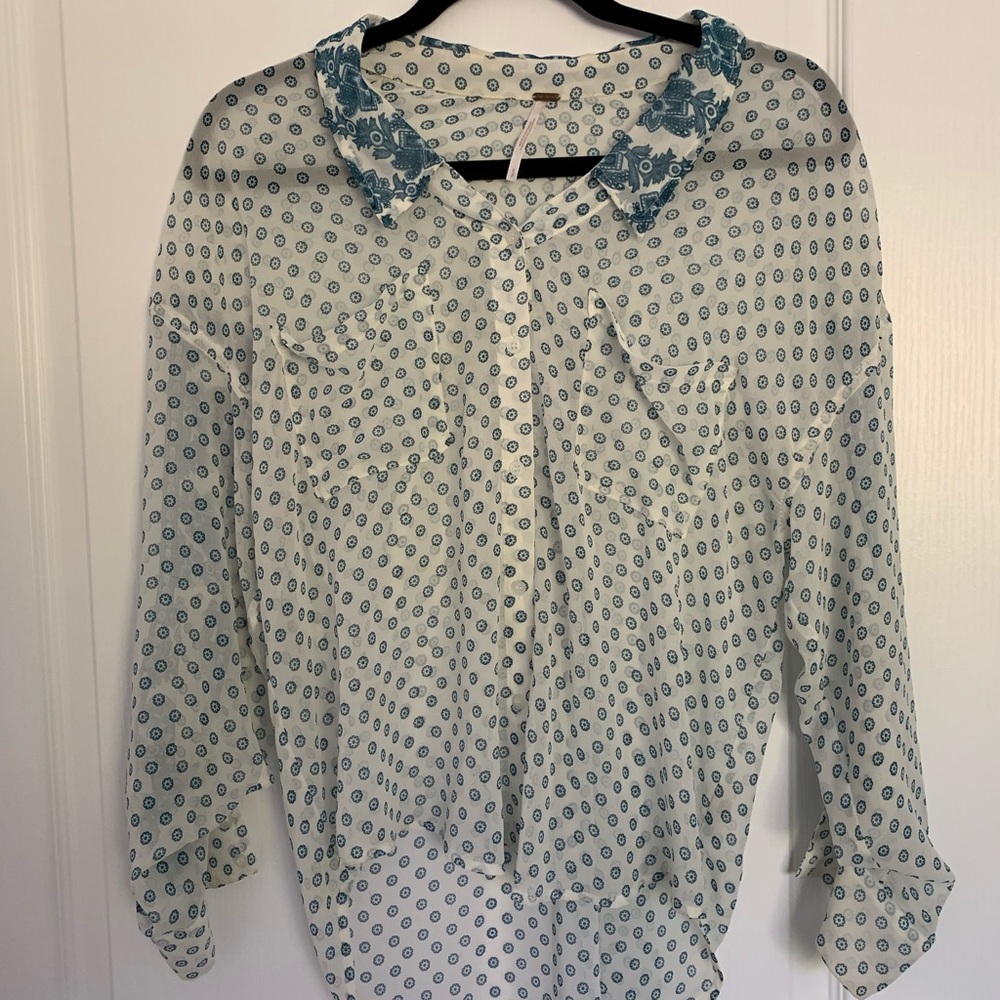 Free People button down tunic